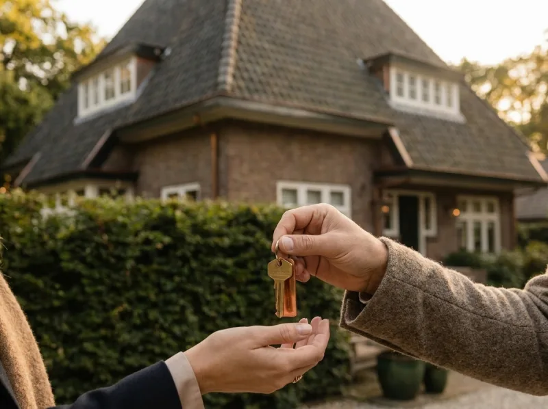 Sleuteloverdracht van een nieuwe woning bij verhuizen